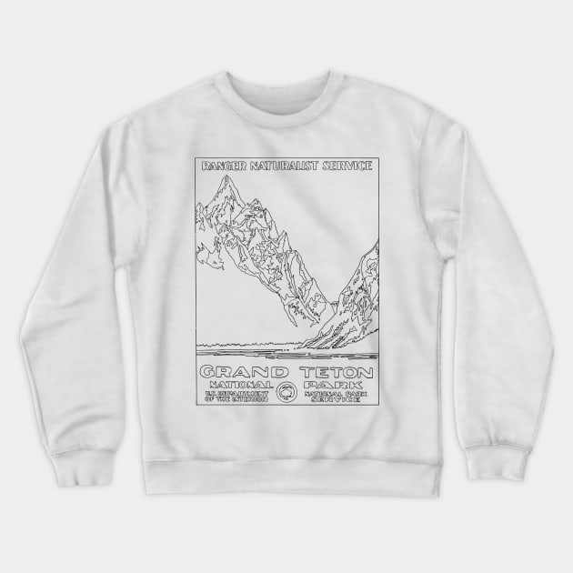 GRAND TETON Crewneck Sweatshirt by TheCosmicTradingPost